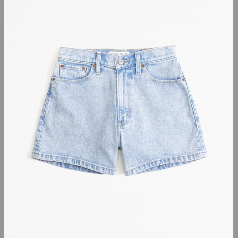 Abercrombie & Fitch Curve Love High Rise Mom Short, Size 10 / 30
